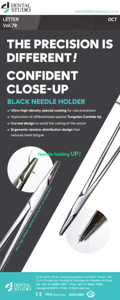Dentalstudio_Letter_vol 078_BLACK NEEDLE HOLDER_251026